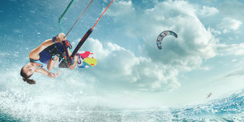 kitesurfing