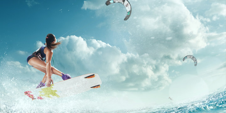 kitesurfing