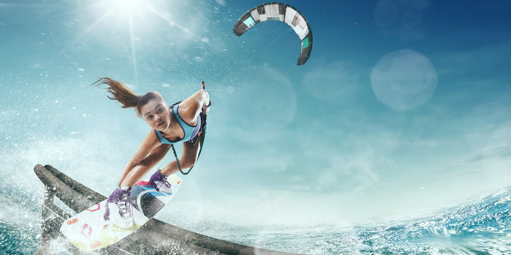 kitesurfing