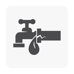 burst pipe icon