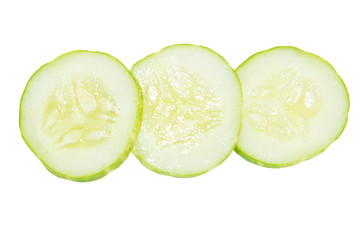 close up fresh green cucumber.