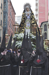 Procesion Semana Santa Valladolid, España
