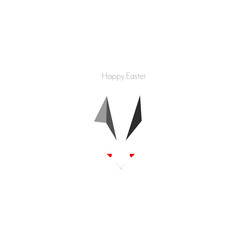   Stylized Happy Easter rabbit
