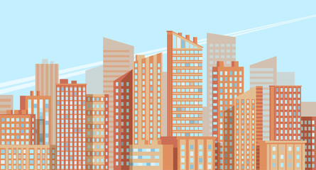 Obraz premium Vector City Background