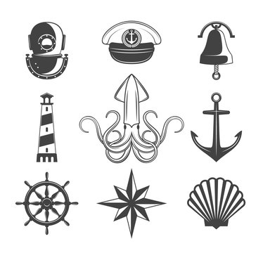 Naval Icons Set