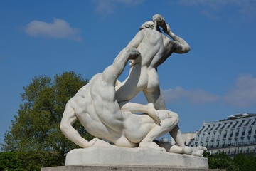 Statues in the Tuileries Garden, Paris.