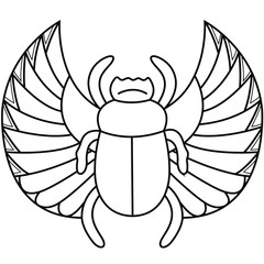 Scarab vector illustration