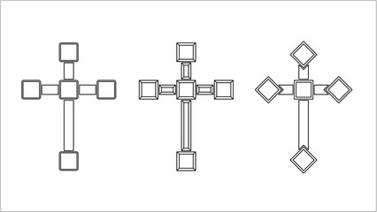 крест на белом фоне