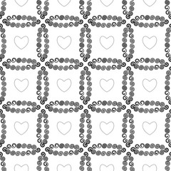 Square of polka dot seamless pattern
