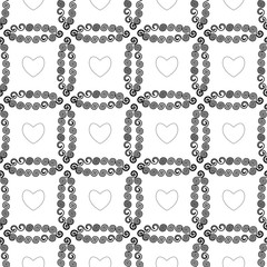 Fototapeta premium Square of polka dot seamless pattern