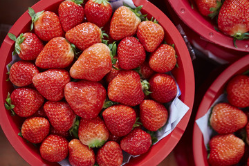 strawberries in a bowl