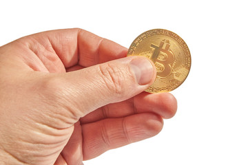 Fototapeta premium symbolic gold coin