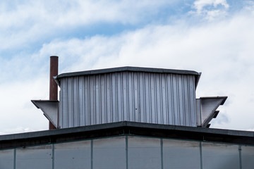 Dach einer Industriehalle