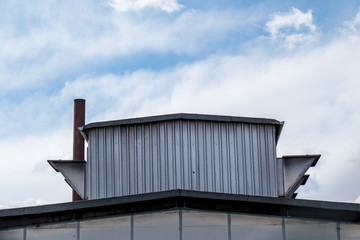 Dach einer Industriehalle