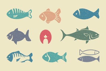 Fishes. Vector illustration