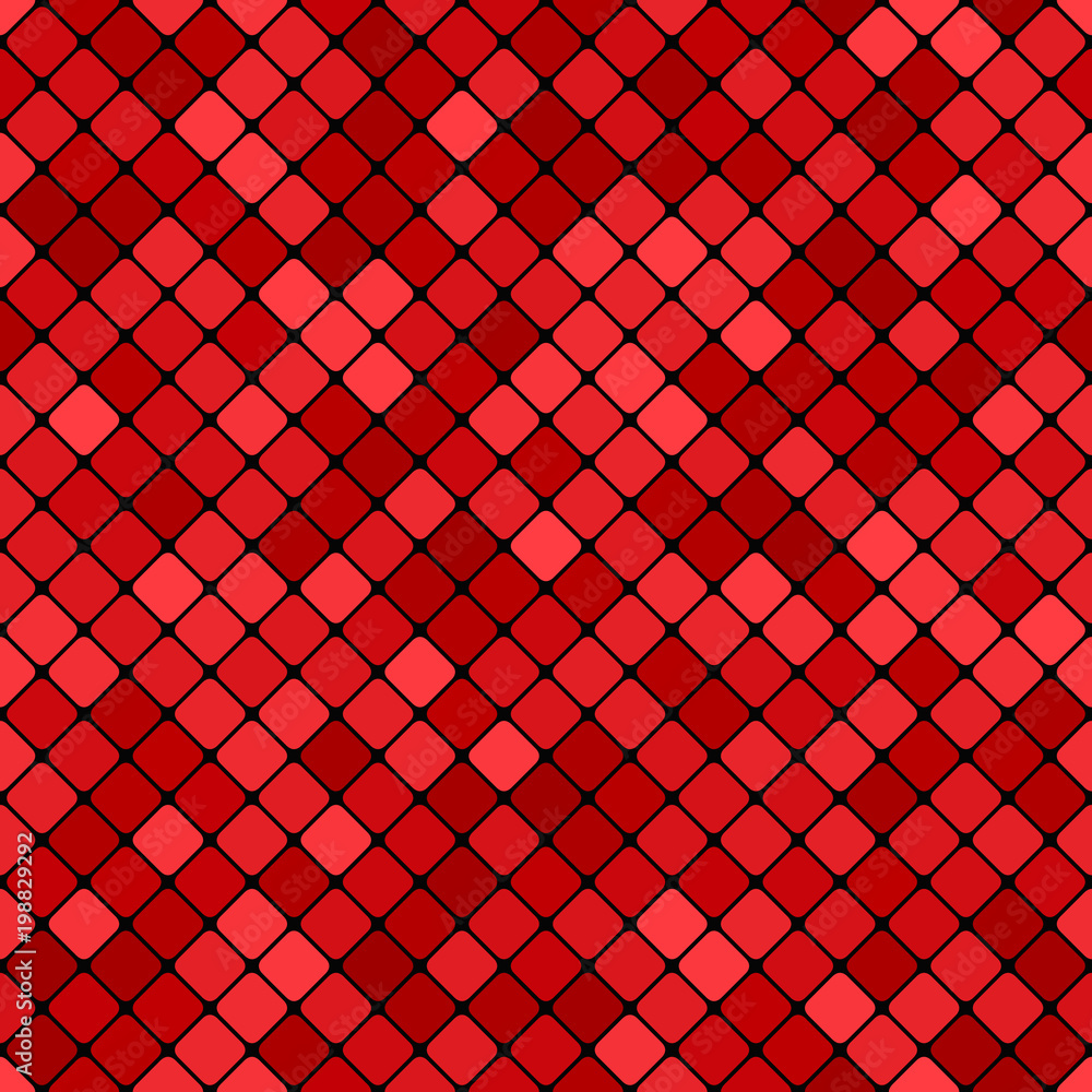 Aufkleber Red abstract seamless diagonal square pattern background design - vector graphic
