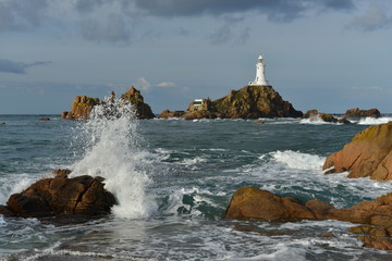 La Corbiere lighthouse, Jersey, U.K.
Coastal landmark in Spring at high tide.
