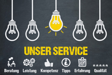 Naklejka premium Unser Service