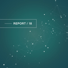 Molecule connection structure of neurons chain. Abstract medicine, science, technology background