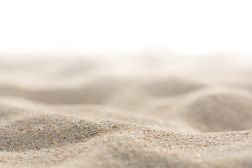 Sand on white background