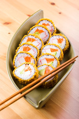 Japanese food, tempura roll