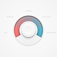 Clean interface element