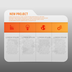 Infographic design vector and marketing icons can be used for wo