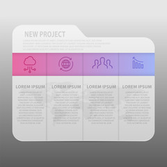 Infographic design vector and marketing icons can be used for wo