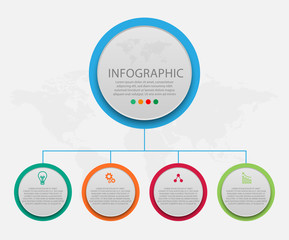 Infographic design vector and marketing icons can be used for wo