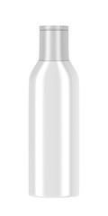 White plastic bottle for cosmetic products