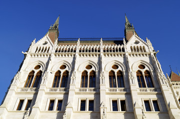 Hungarian Parliament building in Budapest