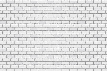 Texture of white brick, brick background. Vector illustration.