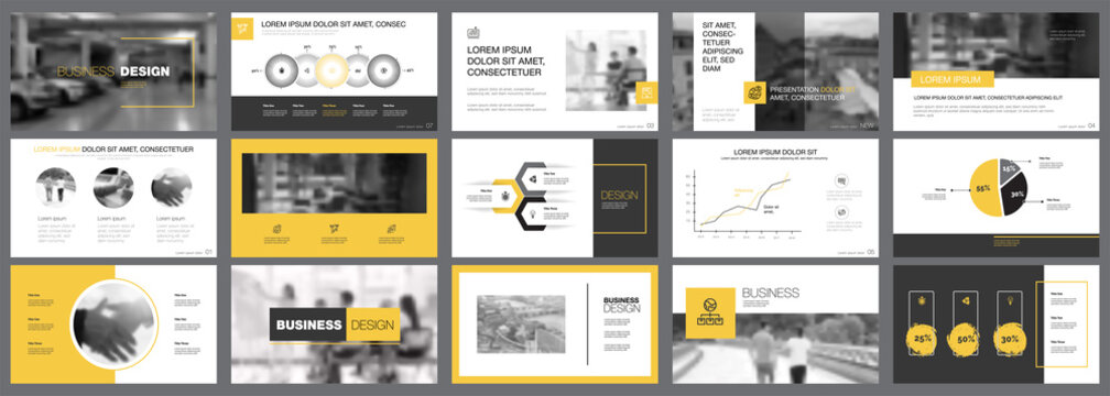 Fifteen Analytics Slide Templates Set