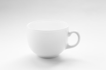 Cup on white background