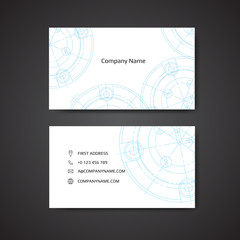 business card for engineer and Mechanical. Engineering business card