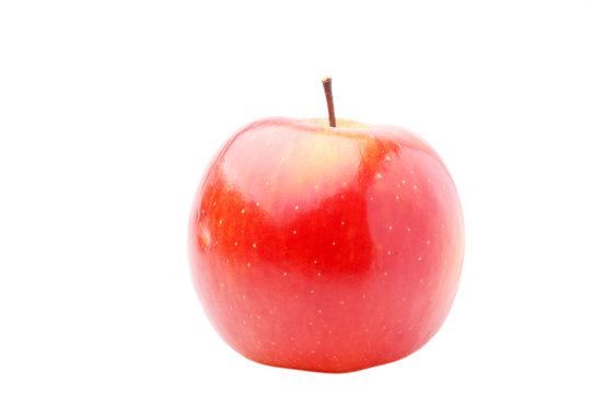 ripe apple isolated on white