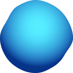 Fototapeta na wymiar Blue rough circle badge