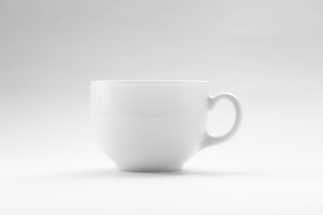 Cup on white background