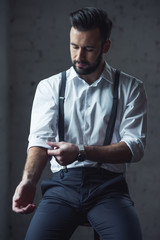 Stylish confident man