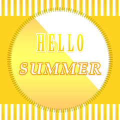 Hello summer poster