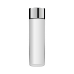 Realistic Cosmetic bottle can sprayer container. Dispenser for cream, soups, and other cosmetics With lid and without. Template For Mock up Your Design. vector illustration.