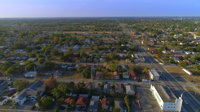 Aerial drone ghetto Florida projects footage 4k