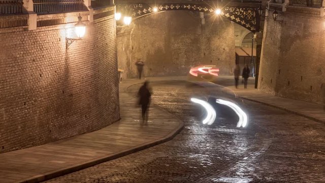 Night timelapse of the Ocna Street