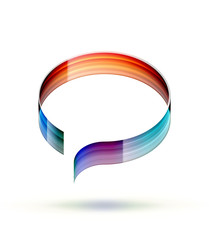 Colorful speech bubble