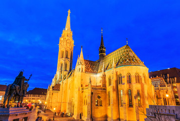 Fototapeta premium Budapest, Hungary. Matthias Church.