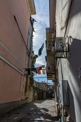 BATUMI, GEORGIA - MARCH 17, 2018: Architecture of the resort city of Batumi on a sunny day
