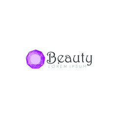 diamond logo for beauty spa and woman care logo 