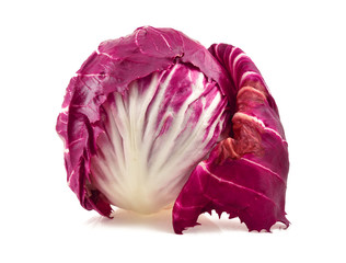 Obraz premium red cabbage isolated on white