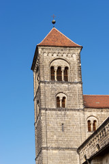 Fototapeta na wymiar Detail of the Collegiate Church of St. Servatii in Quedlinburg, Germany