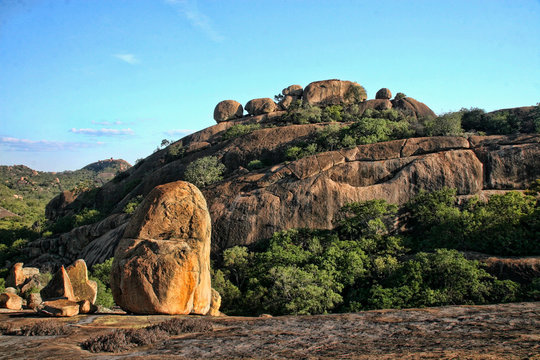 Beautiful rocky formations of Matopos National Park, Zimbabwe